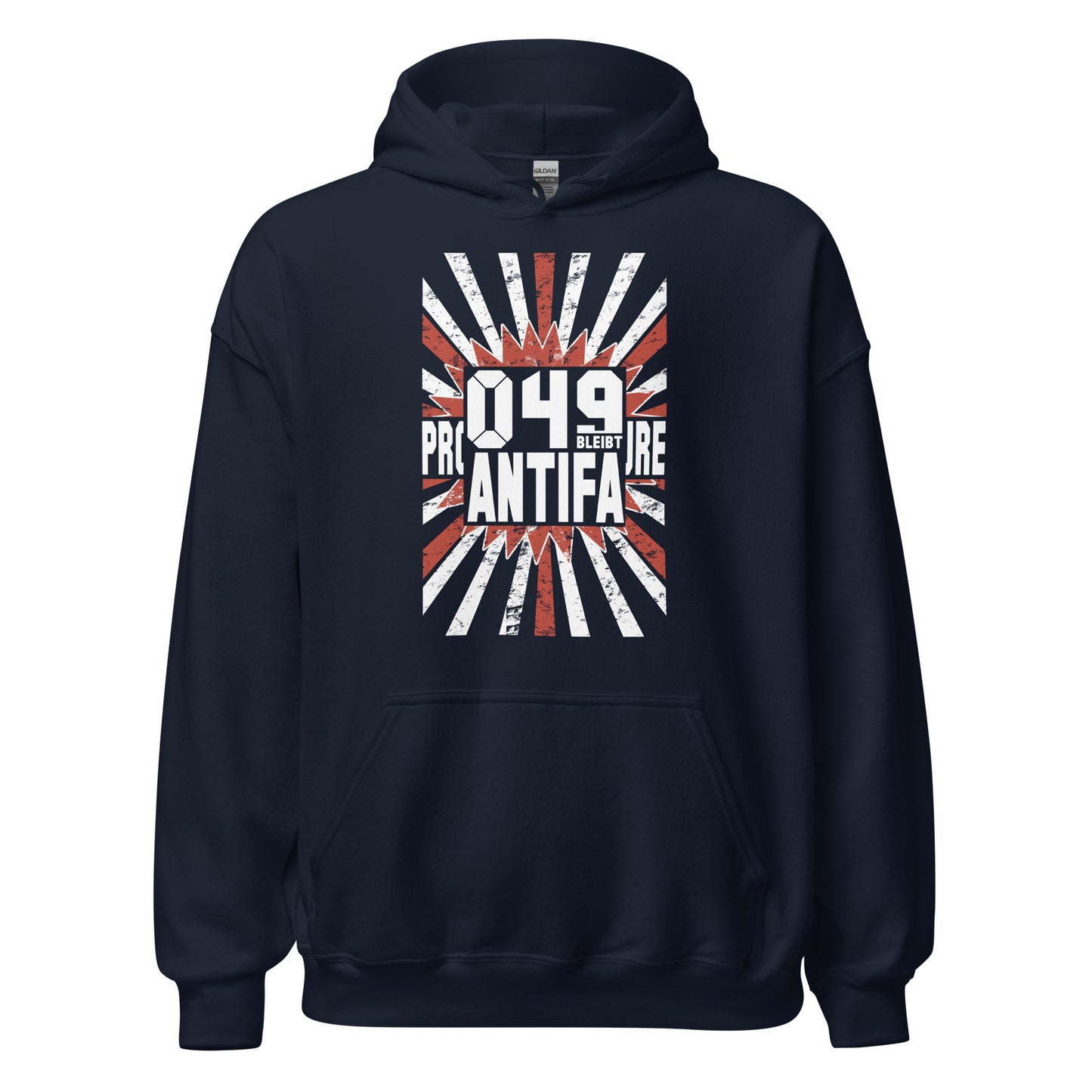 049 Bleibt Antifa - Unisex Hoodie von Protest Couture | Navy