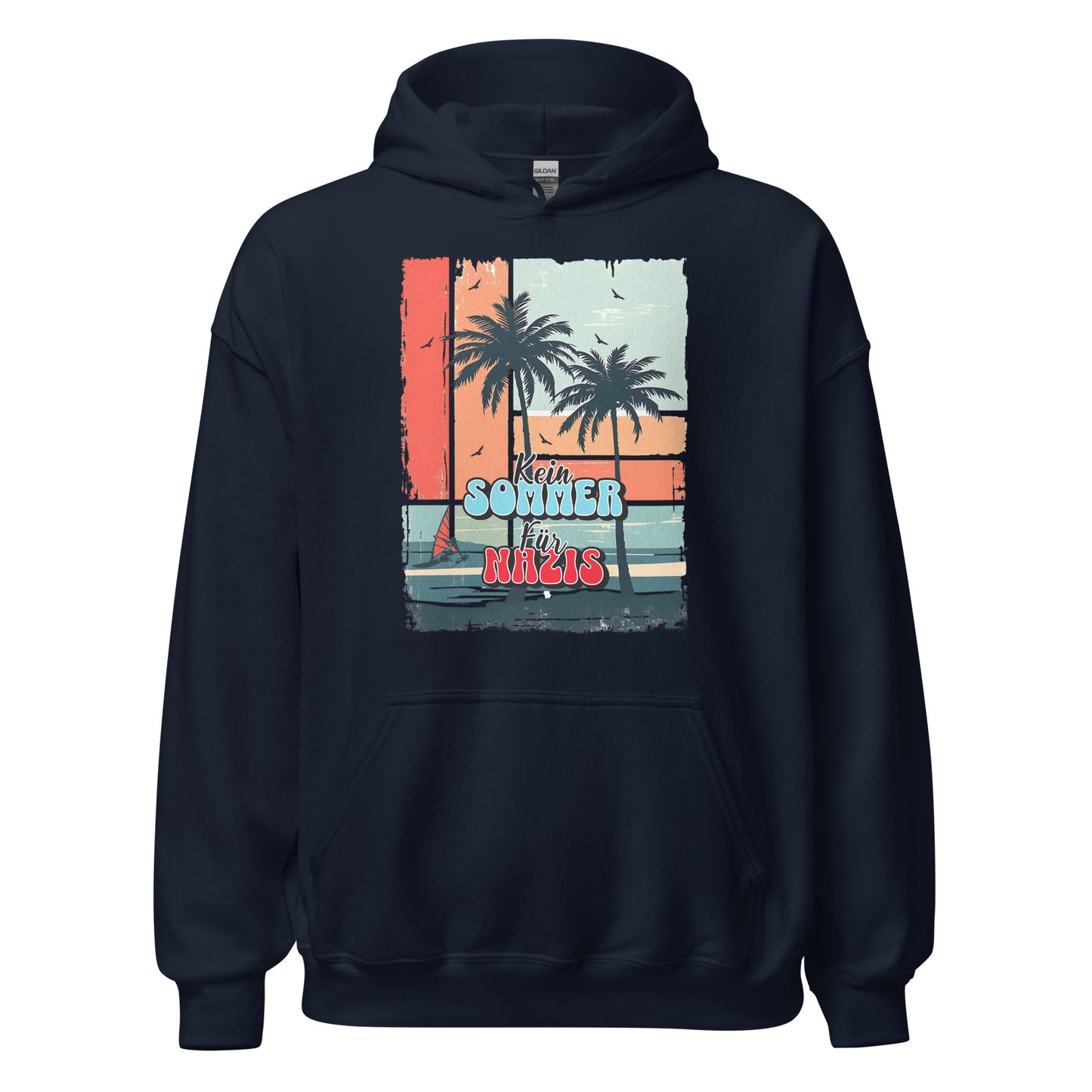 Kein Sommer für Nazis - Unisex Hoodie von Protest Couture | Navy