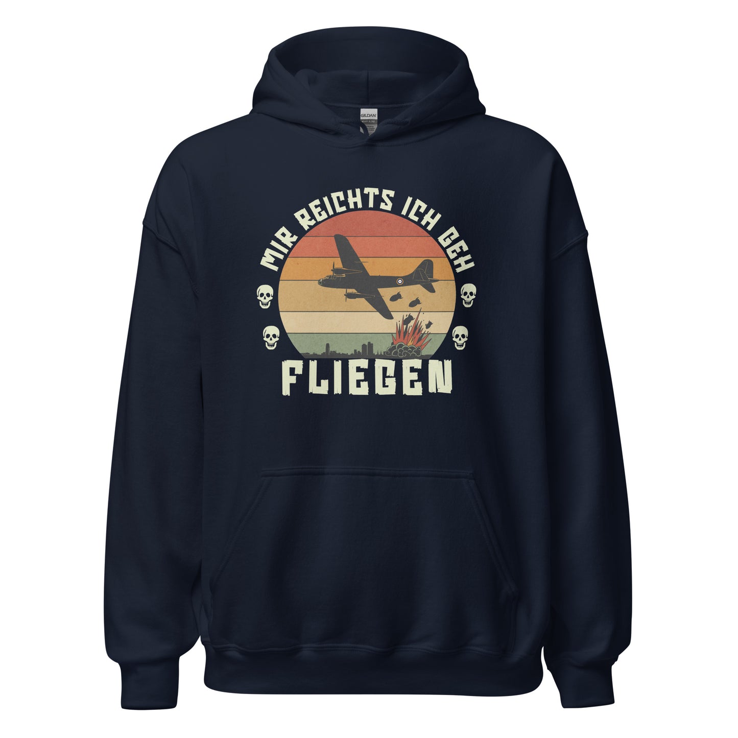 Mir Reichts Ich Geh Fliegen - Unisex Hoodie von Protest Couture | Navy