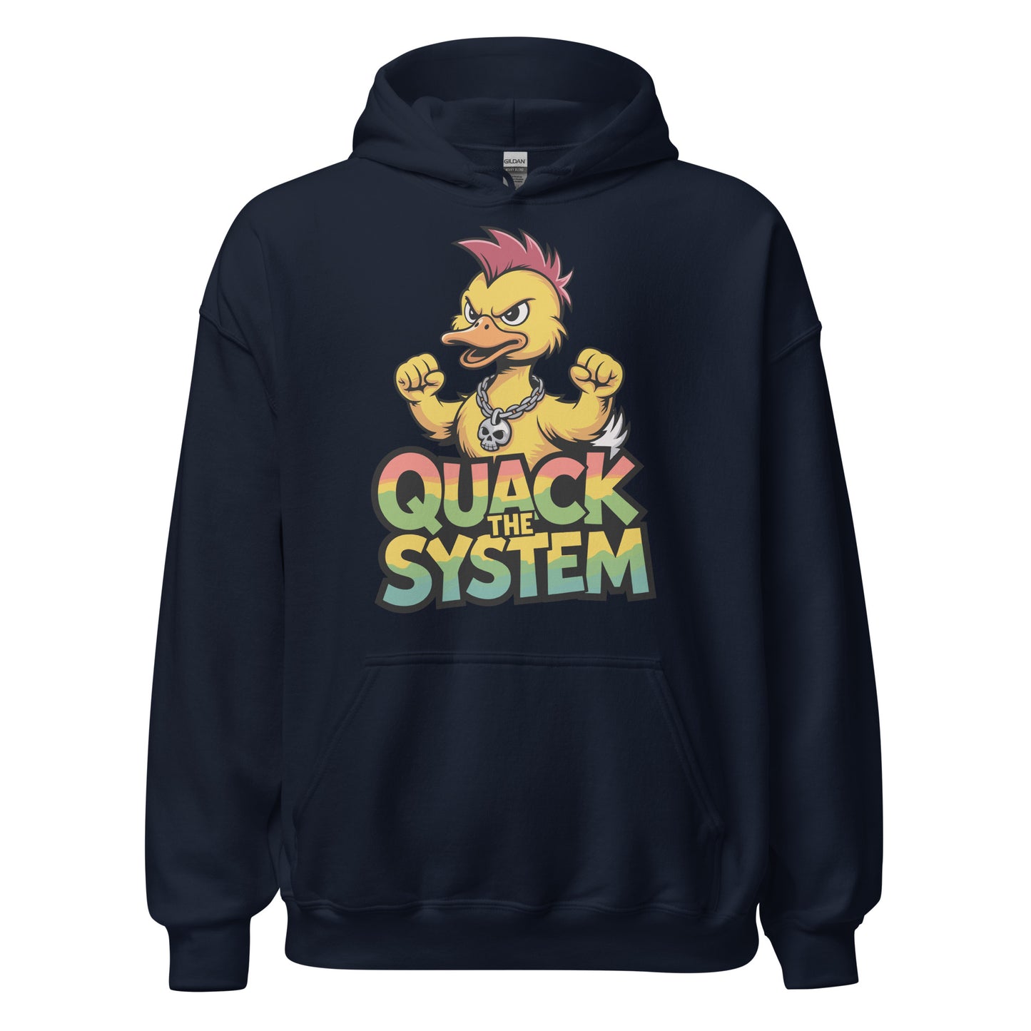 Quack the System - Unisex Hoodie von Protest Couture | Navy