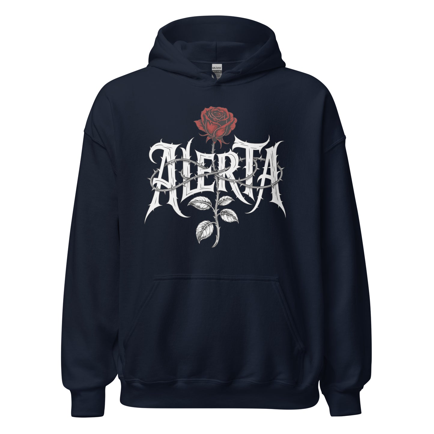 Alerta Rose - Unisex Hoodie von Protest Couture | Navy