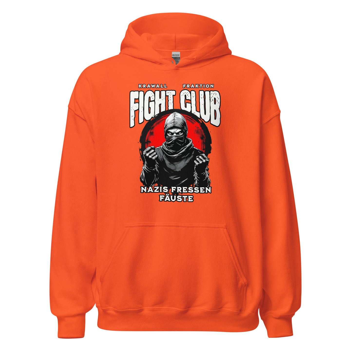 Nazis fressen Fäuste - Unisex Hoodie von Protest Couture | Orange
