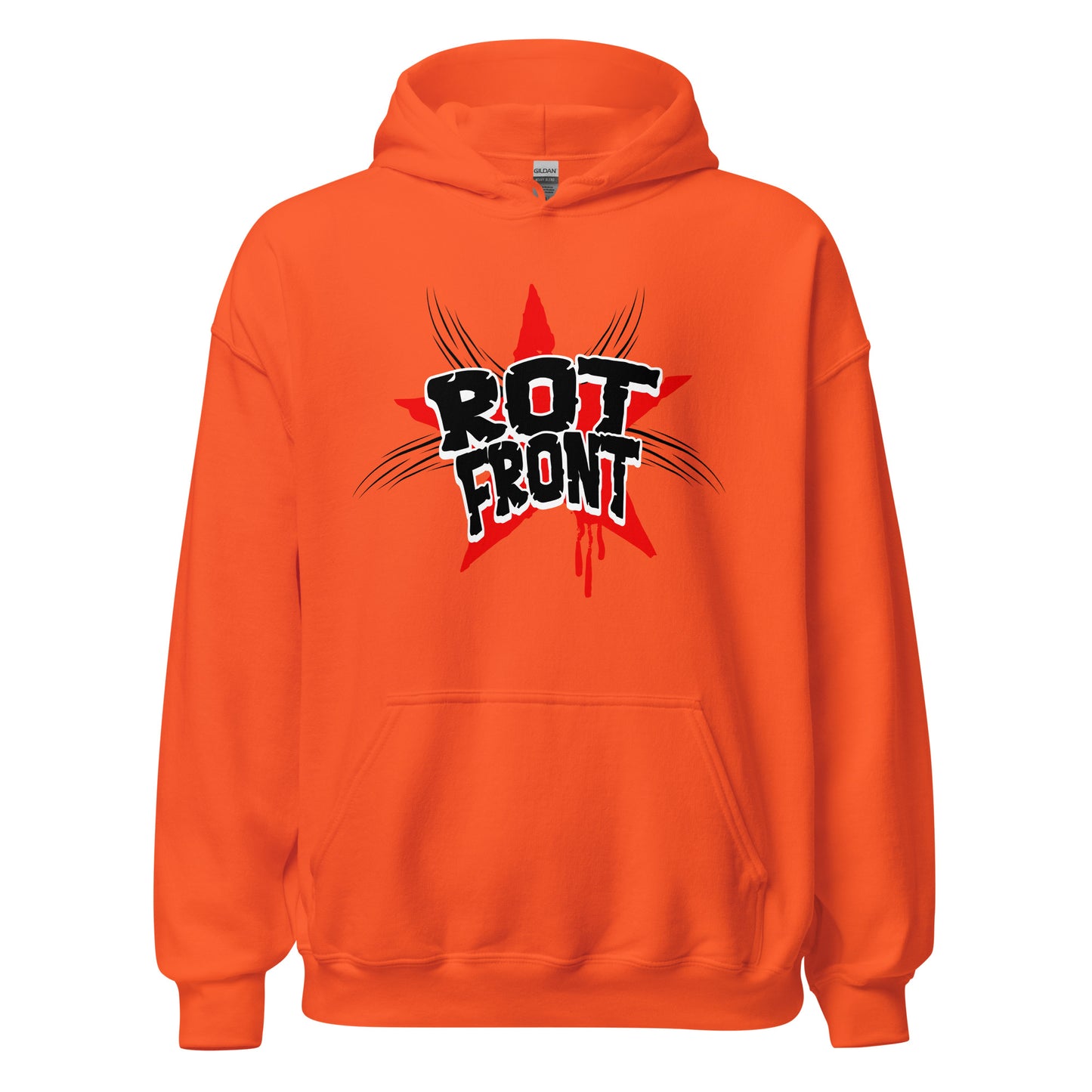 Rotfront - Unisex Hoodie von Protest Couture | Orange