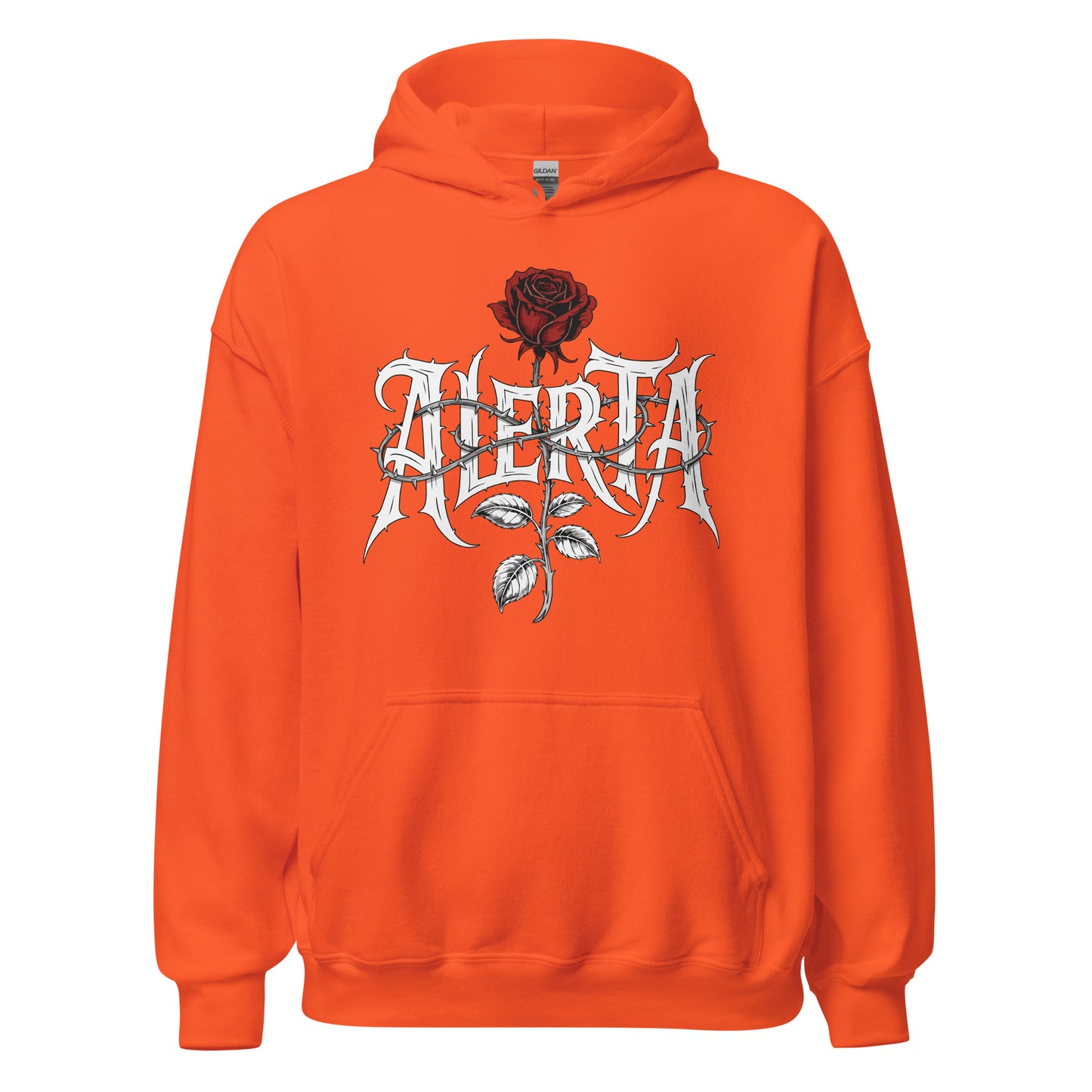 Alerta Rose - Unisex Hoodie von Protest Couture | Orange