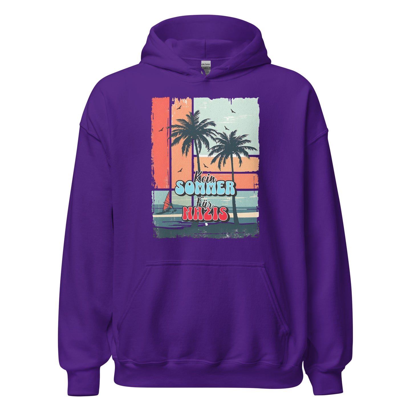 Kein Sommer für Nazis - Unisex Hoodie von Protest Couture | Purple