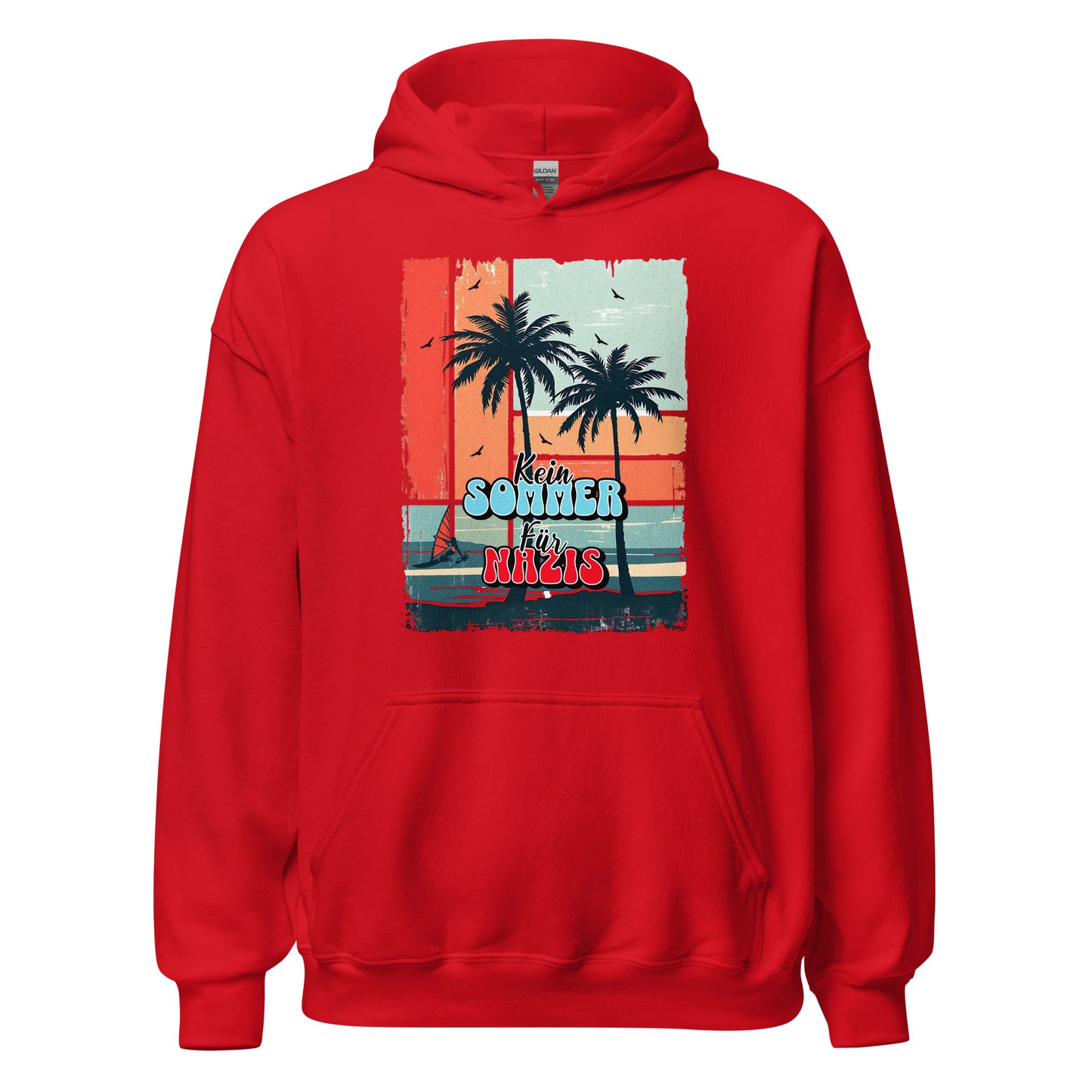 Kein Sommer für Nazis - Unisex Hoodie von Protest Couture | Red