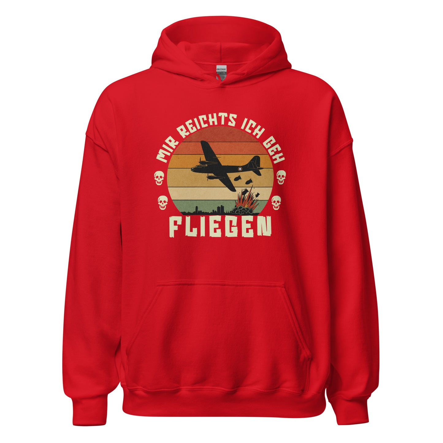 Mir Reichts Ich Geh Fliegen - Unisex Hoodie von Protest Couture | Red