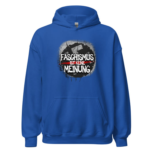 Faschismus ist keine Meinung - Unisex Hoodie von Protest Couture | Royal