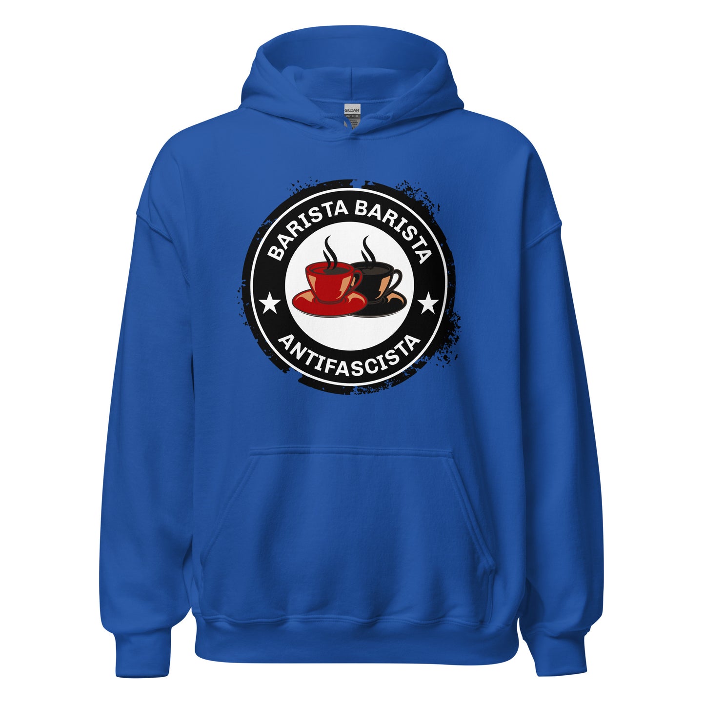 Barista, Barista, Antifascista - Unisex Hoodie von Protest Couture | Royal