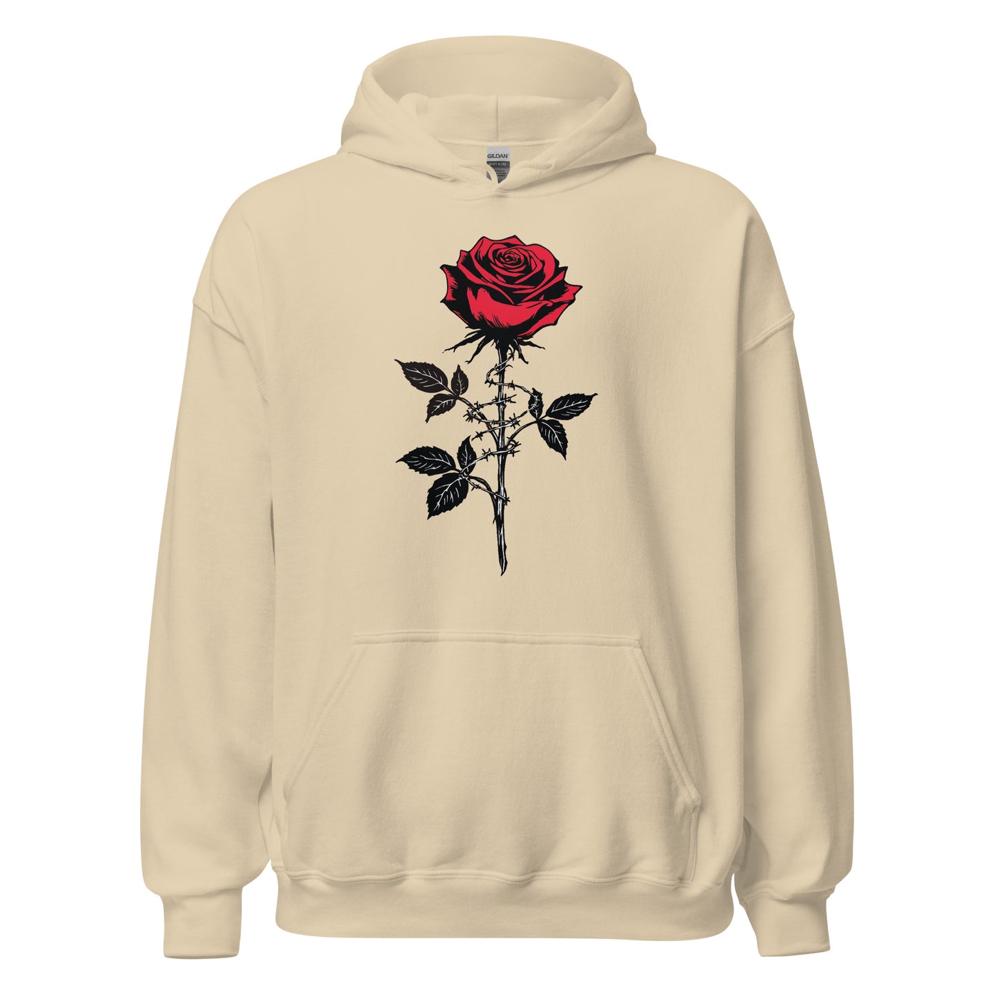 Anarchie Rose - Unisex Hoodie von Protest Couture | Sand