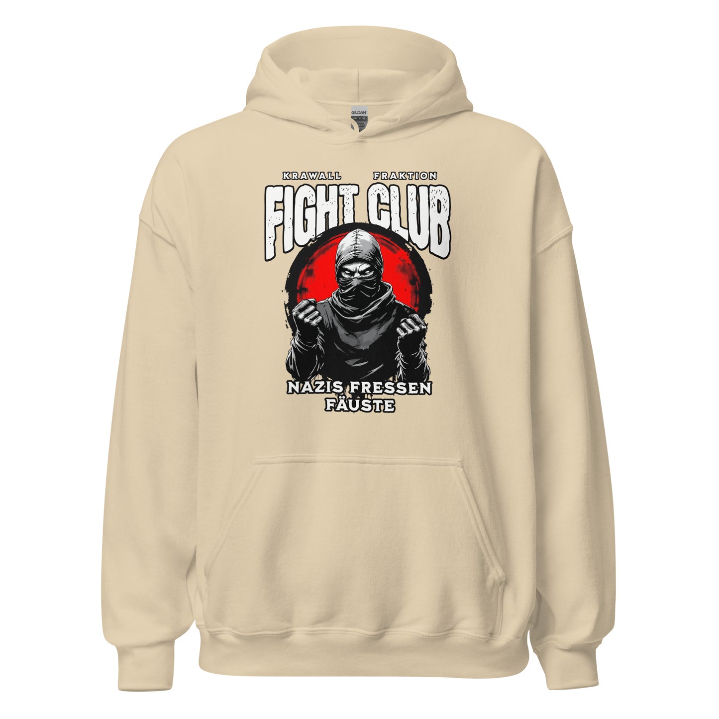 Nazis fressen Fäuste - Unisex Hoodie von Protest Couture | Sand