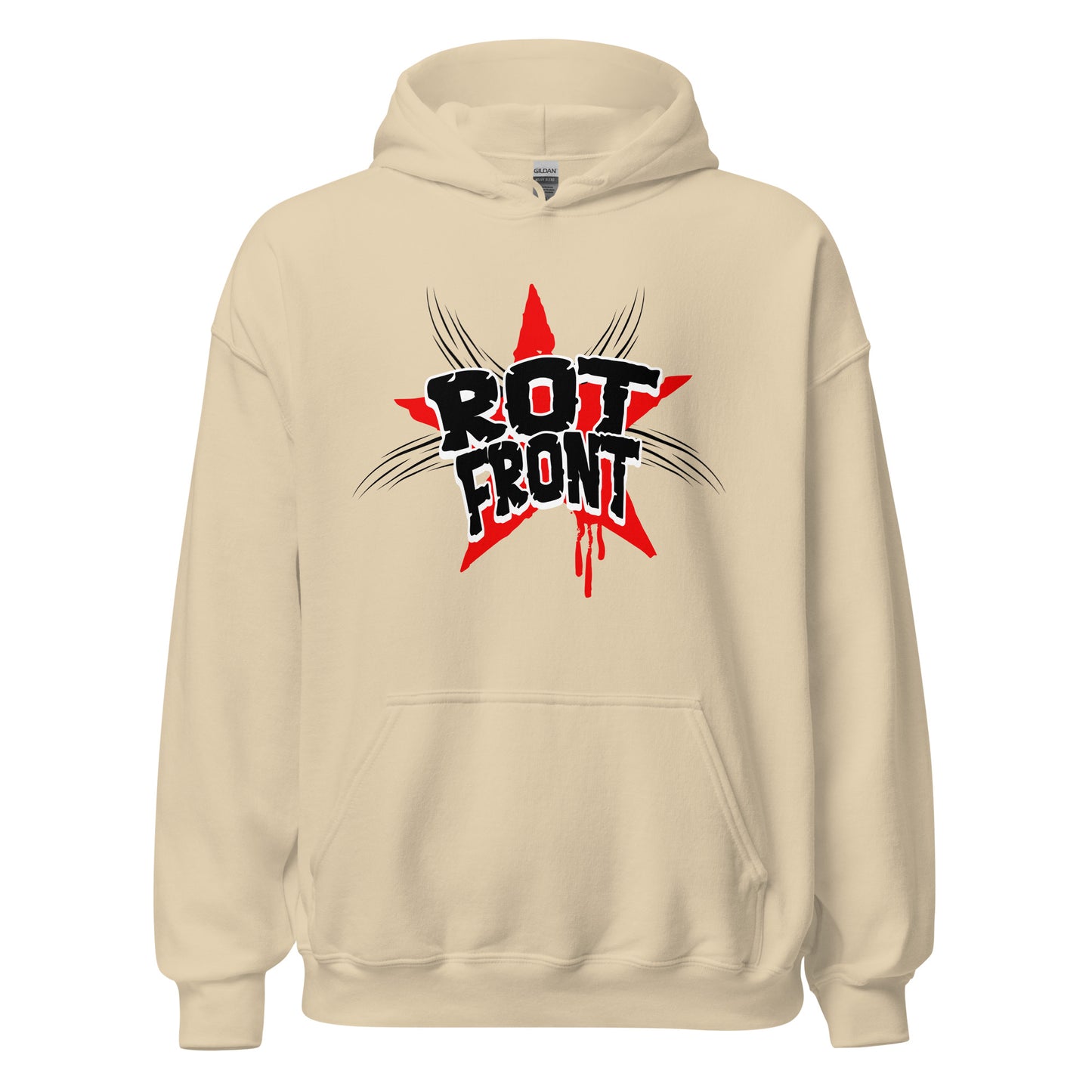 Rotfront - Unisex Hoodie von Protest Couture | Sand