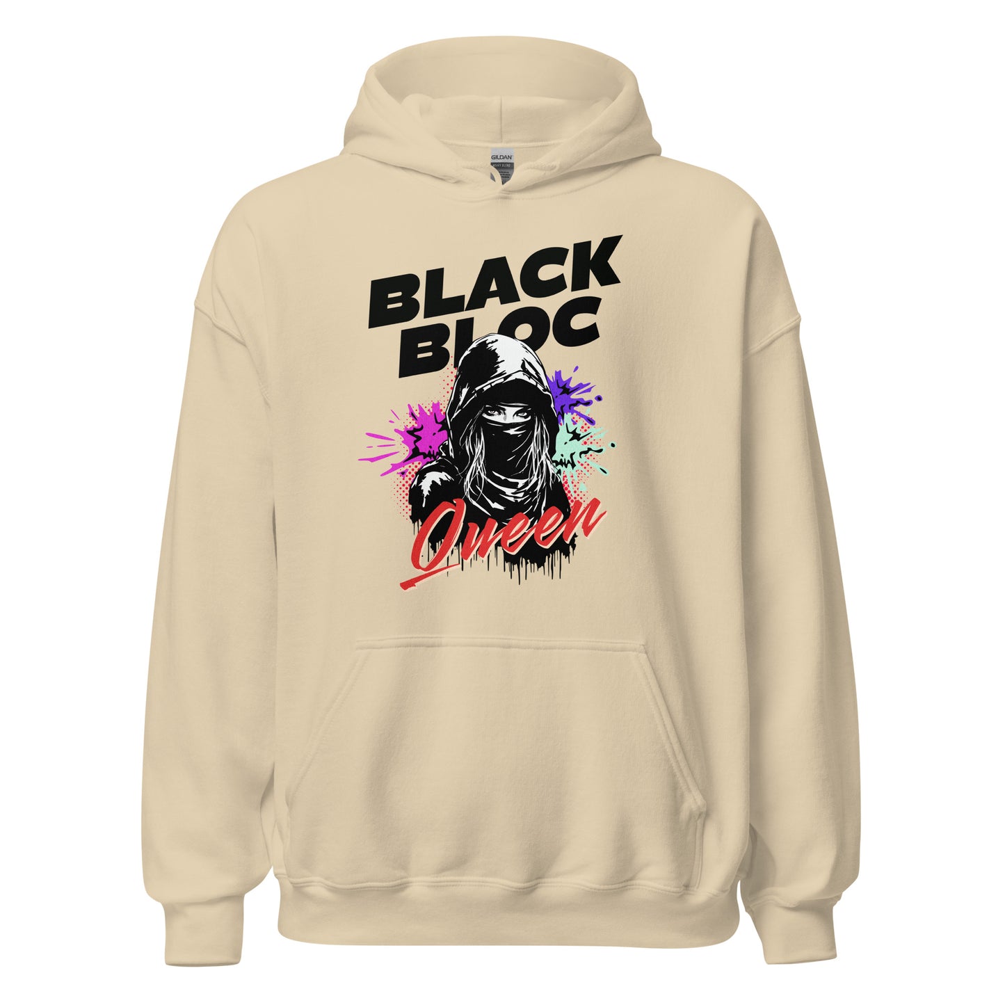 Black Bloc Queen - Unisex Hoodie von Protest Couture | Sand