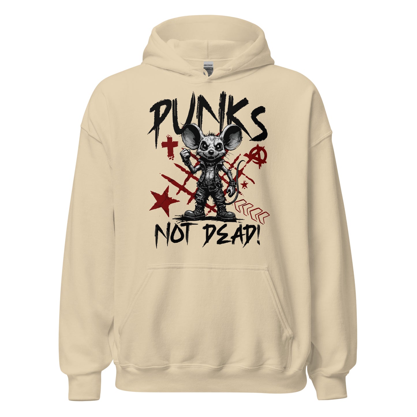 Punks Not Dead - Unisex Hoodie von Protest Couture | Sand