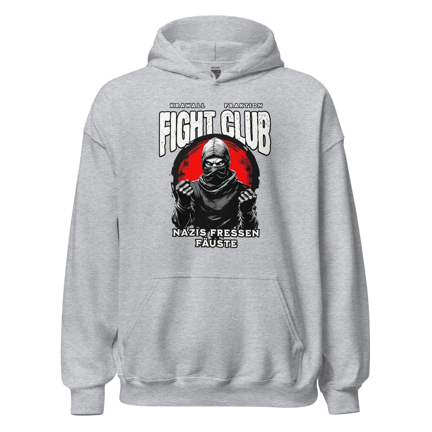 Nazis fressen Fäuste - Unisex Hoodie von Protest Couture | Sport Grey