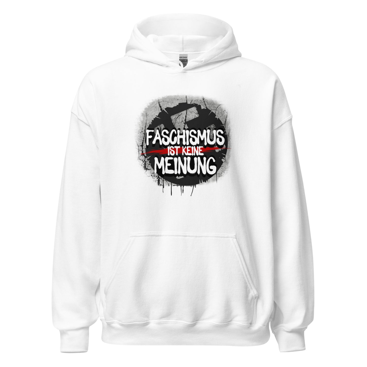 Faschismus ist keine Meinung - Unisex Hoodie von Protest Couture | White