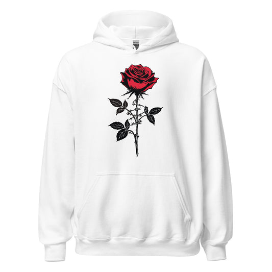 Anarchie Rose - Unisex Hoodie von Protest Couture | White