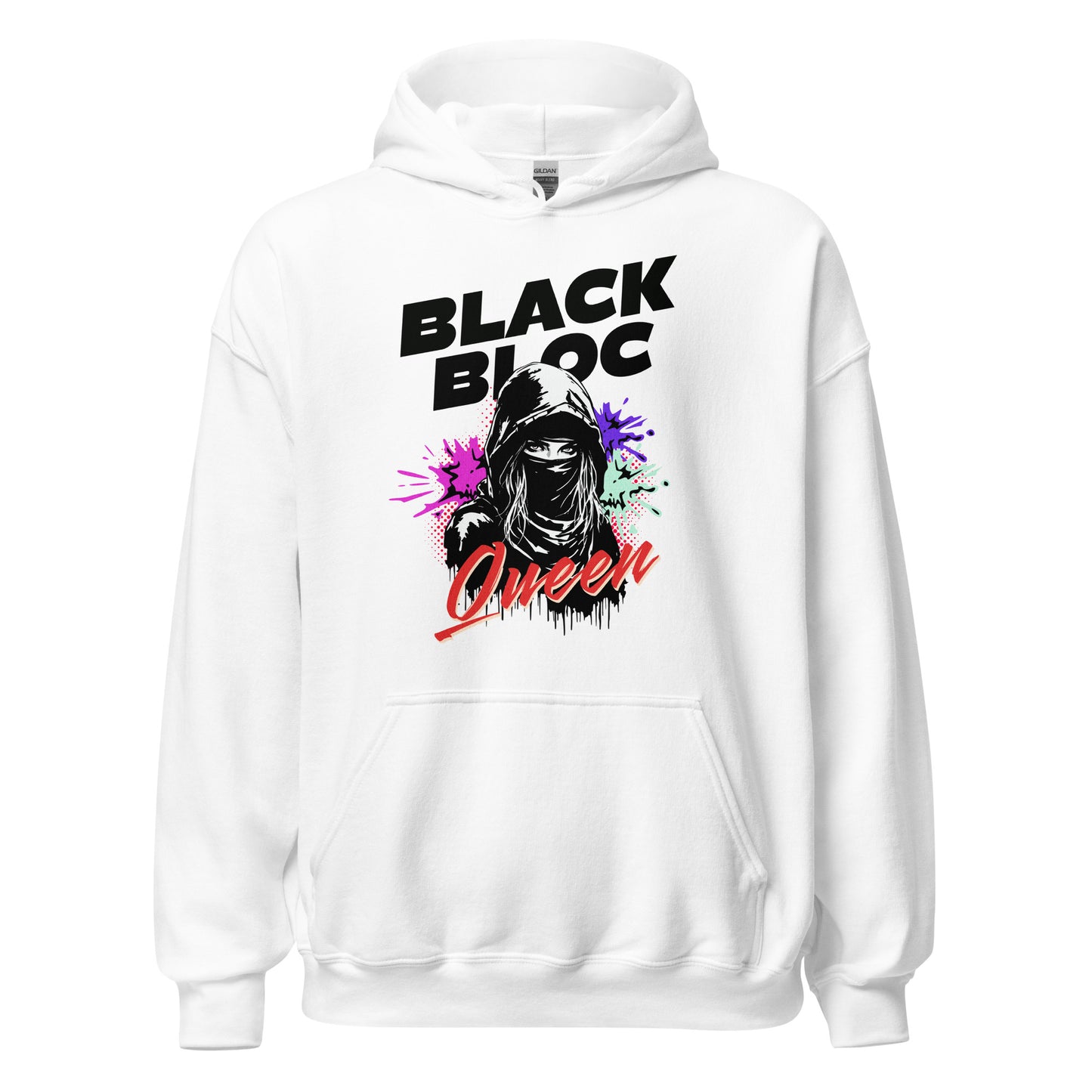Black Bloc Queen - Unisex Hoodie von Protest Couture | White