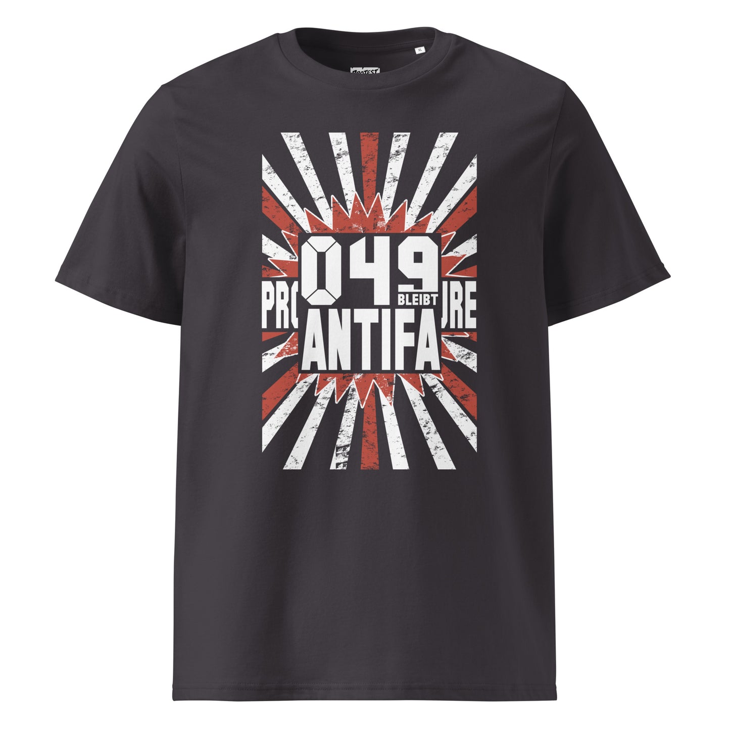 049 bleibt Antifa - Premium T-Shirt von Protest Couture | Anthracite