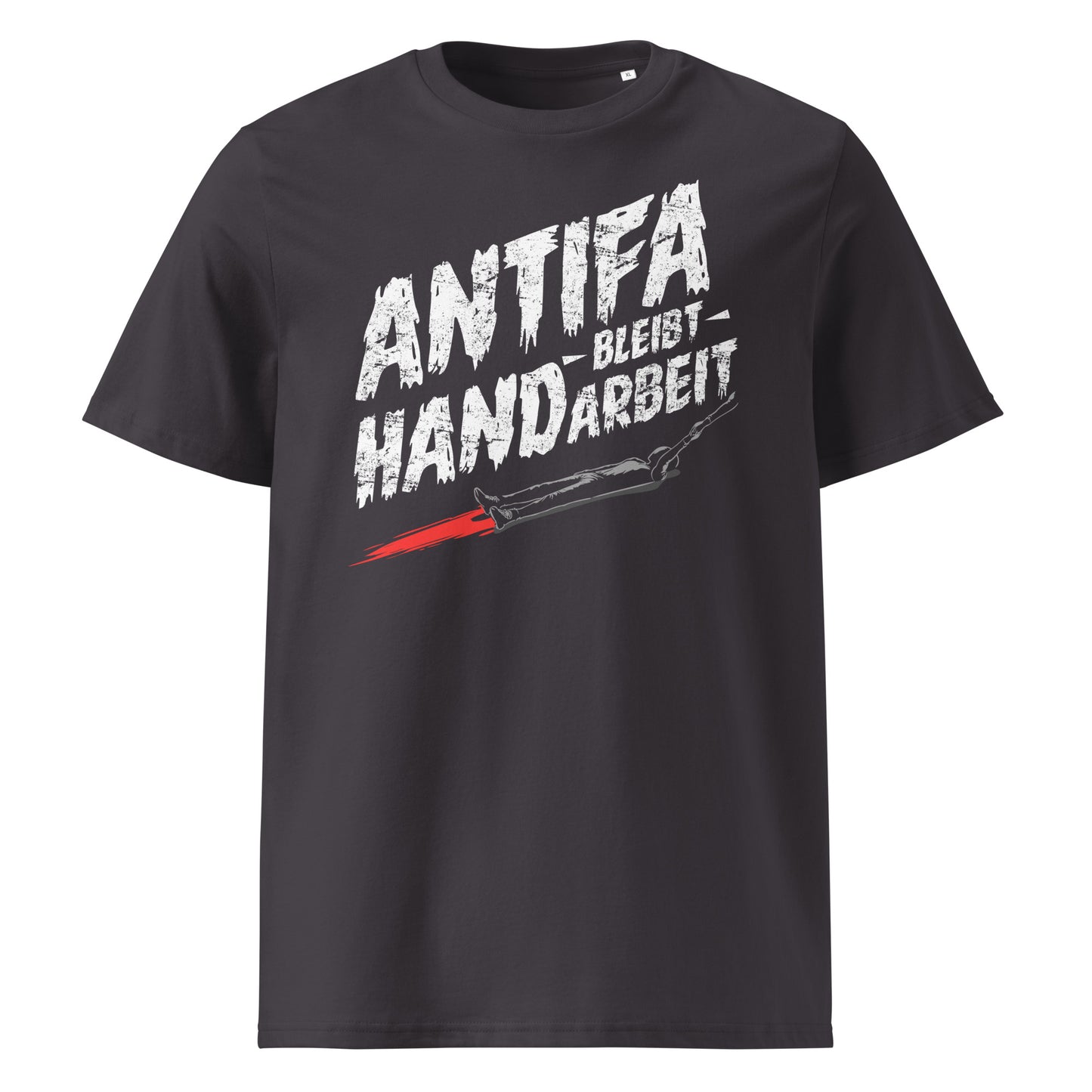 Antifa bleibt Handarbeit - Premium T-Shirt von Protest Couture | Anthracite