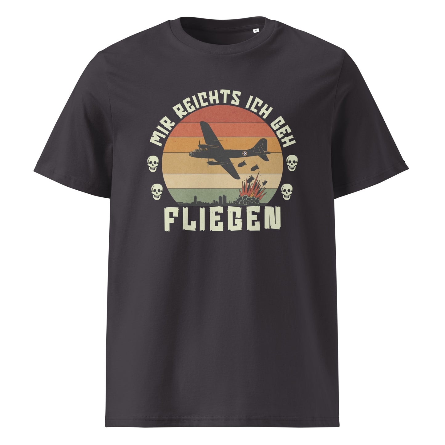 Mir Reichts Ich Geh Fliegen - Premium T-Shirt von Protest Couture | Anthracite