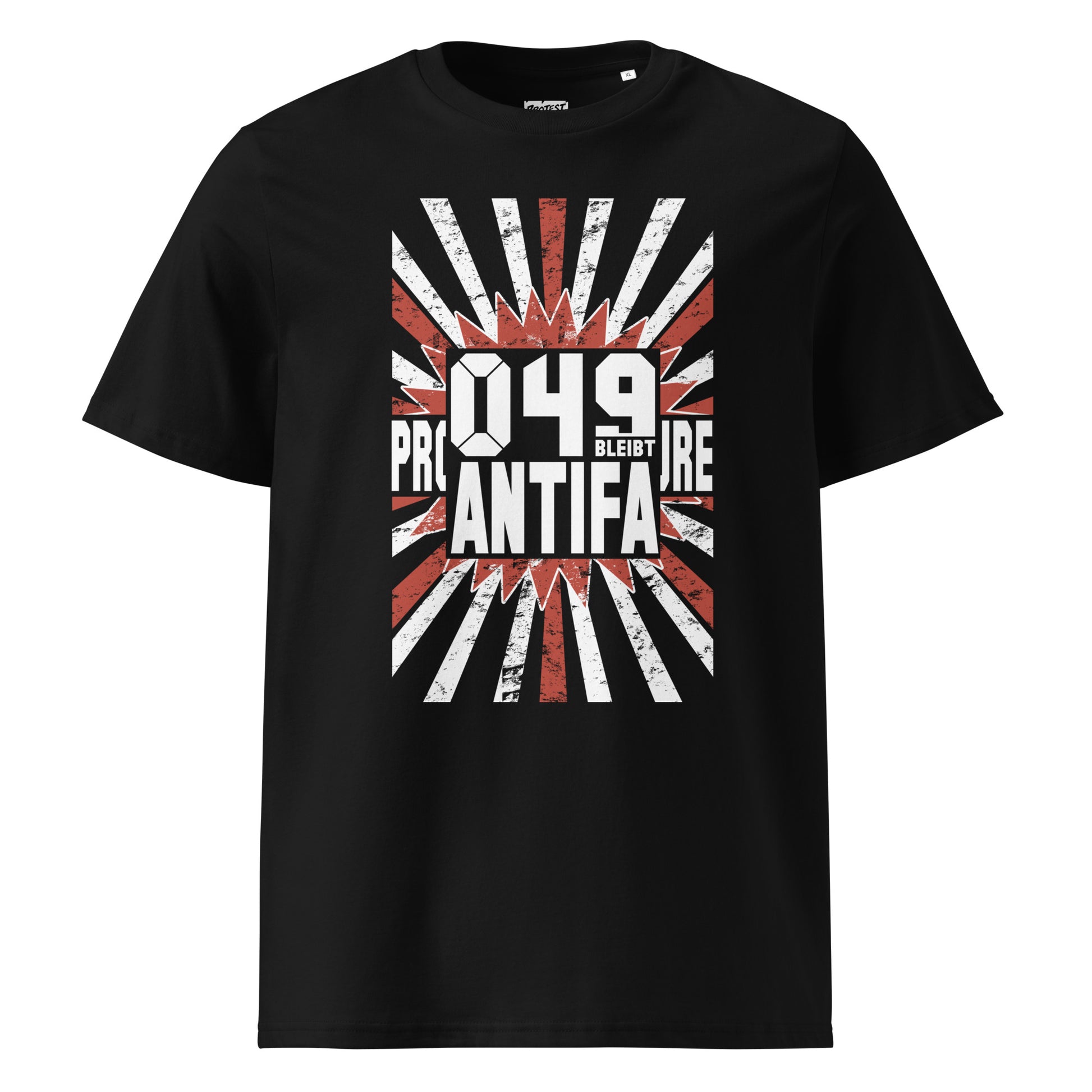 049 bleibt Antifa - Premium T-Shirt von Protest Couture | Black