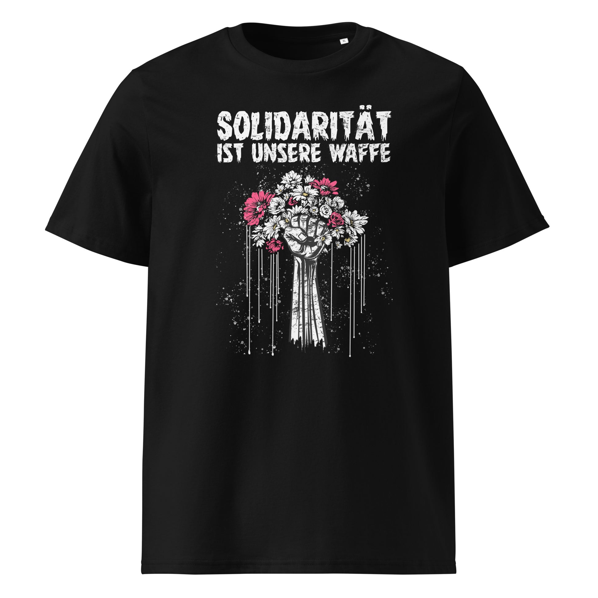Solidarität ist unsere Waffe - Premium T-Shirt von Protest Couture | Black