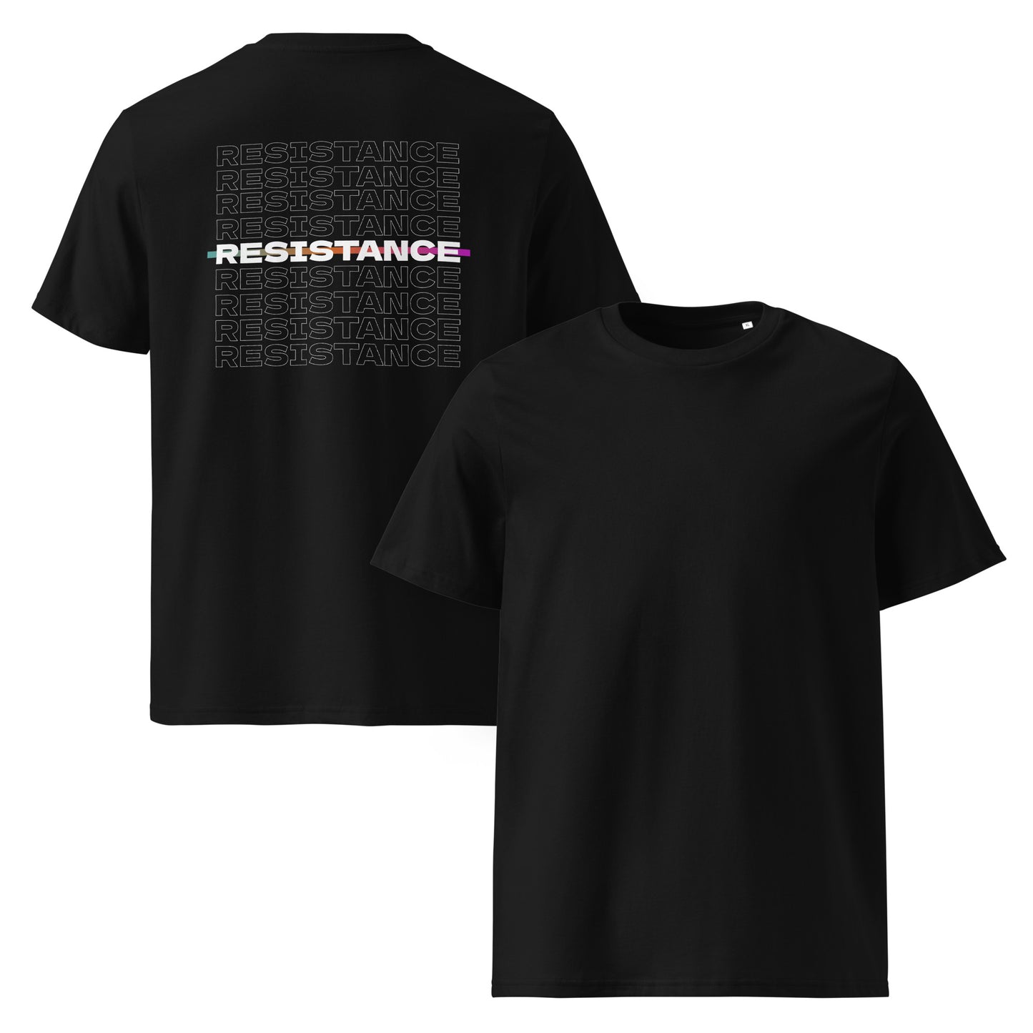 Resistance [white Backprint] - Premium T-Shirt von Protest Couture | Black