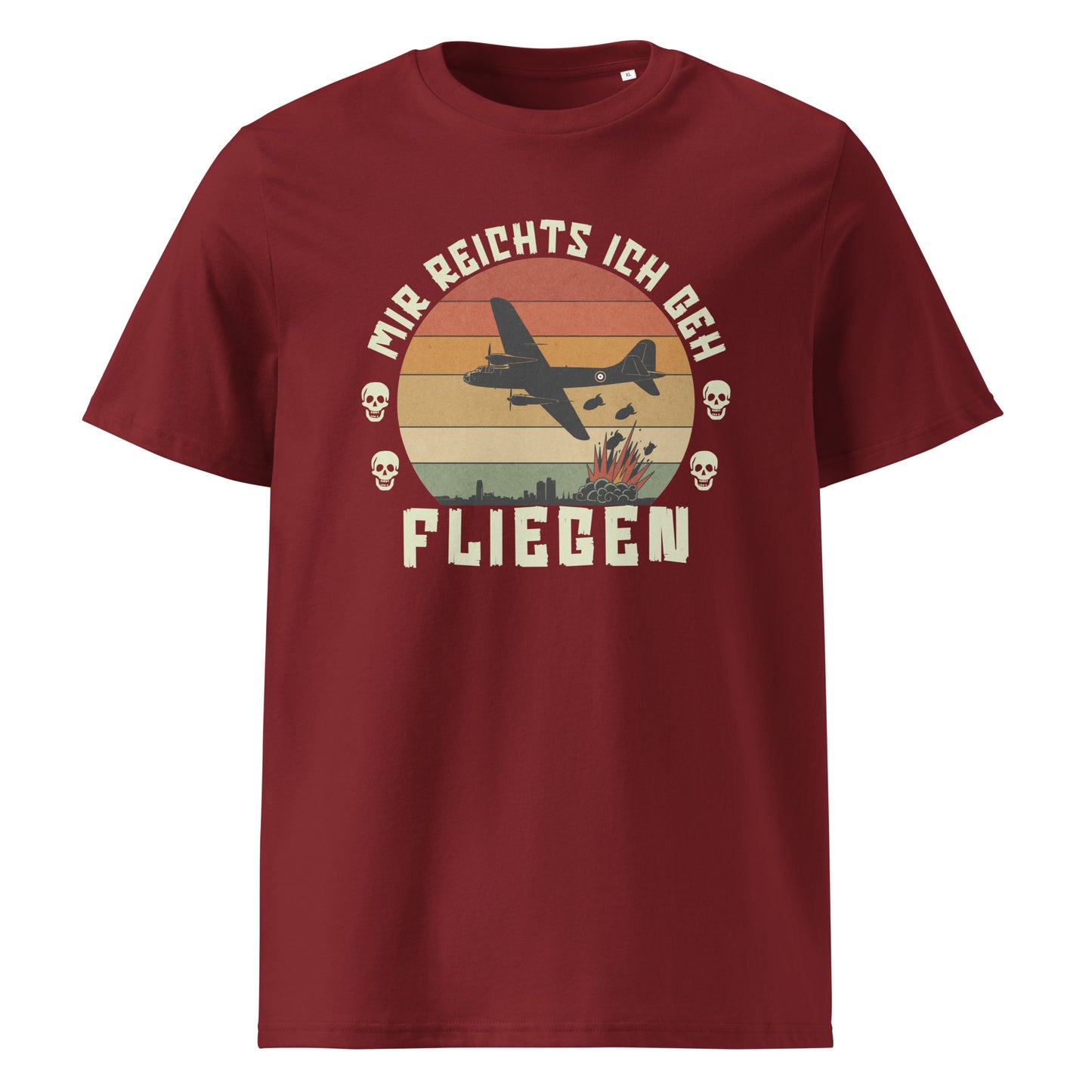 Mir Reichts Ich Geh Fliegen - Premium T-Shirt von Protest Couture | Burgundy