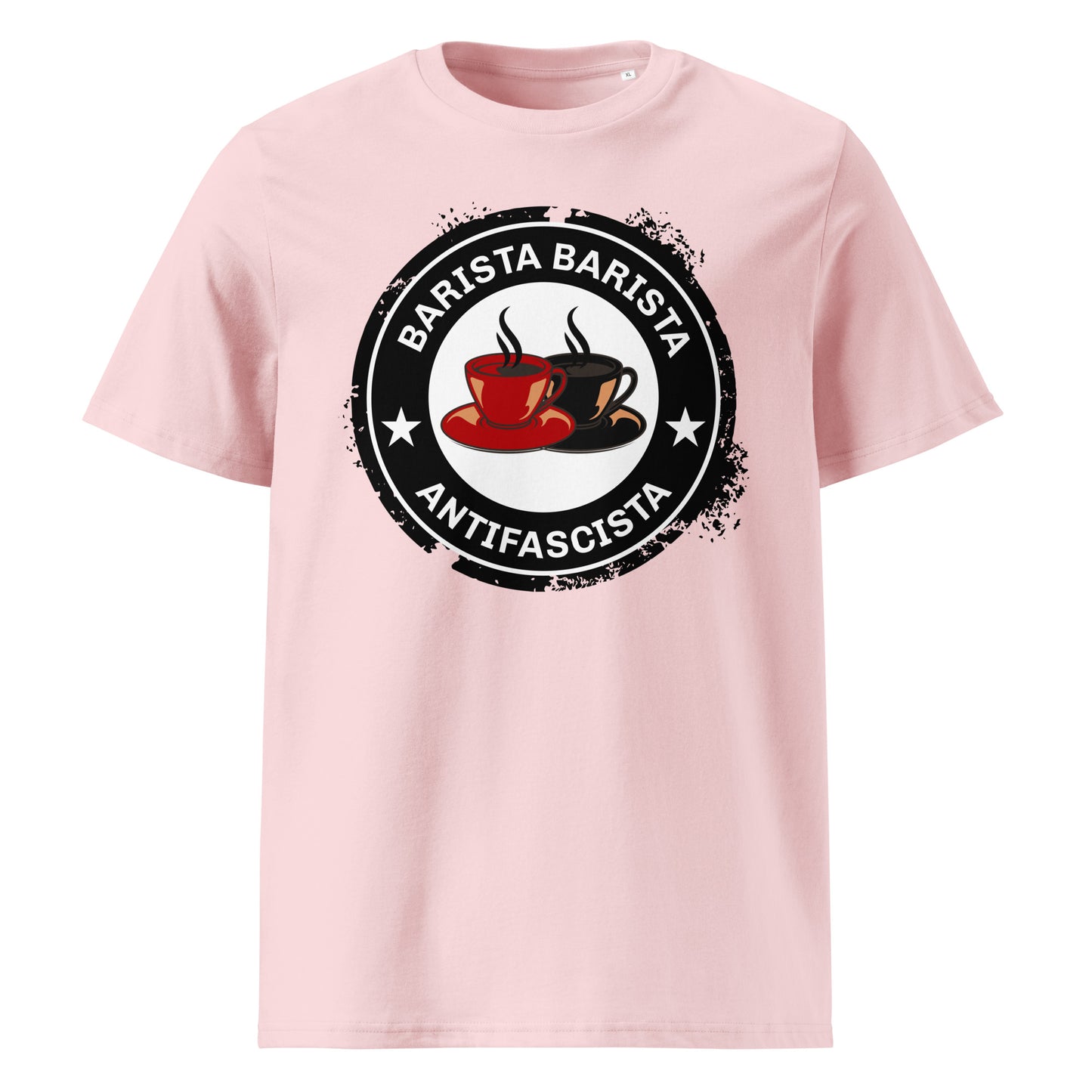 Barista, Barista, Antifascista - Premium T-Shirt von Protest Couture | Cotton Pink