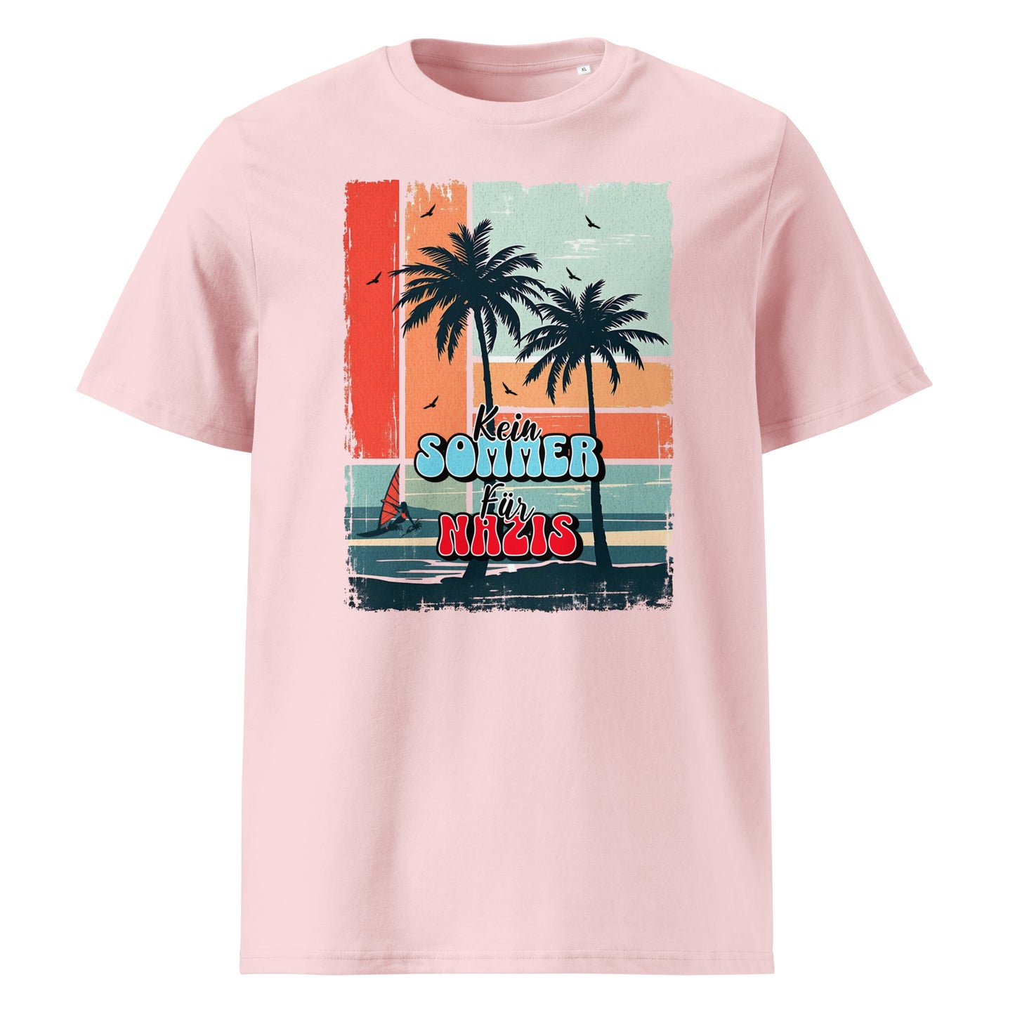 Kein Sommer für Nazis - Premium T-Shirt von Protest Couture | Cotton Pink