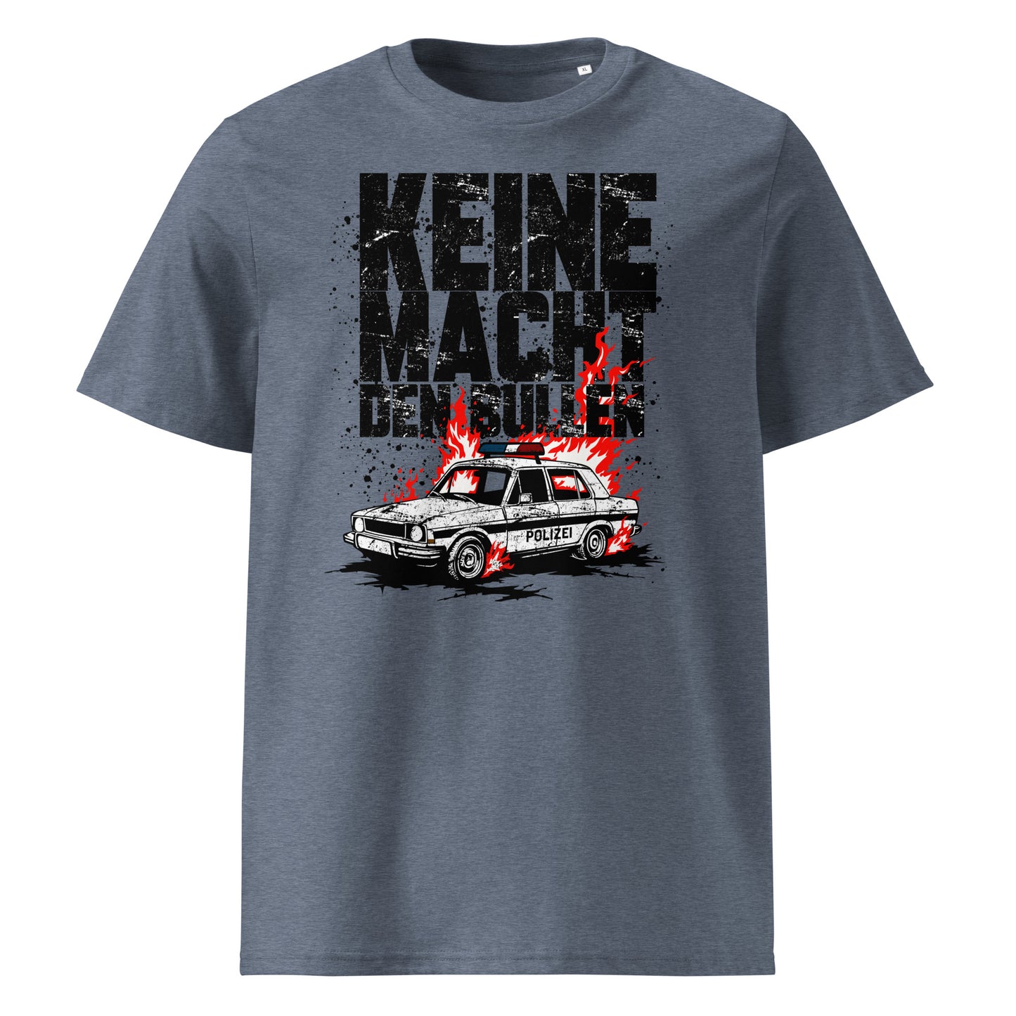 Keine Macht den Bullen - Premium T-Shirt von Protest Couture | Dark Heather Blue
