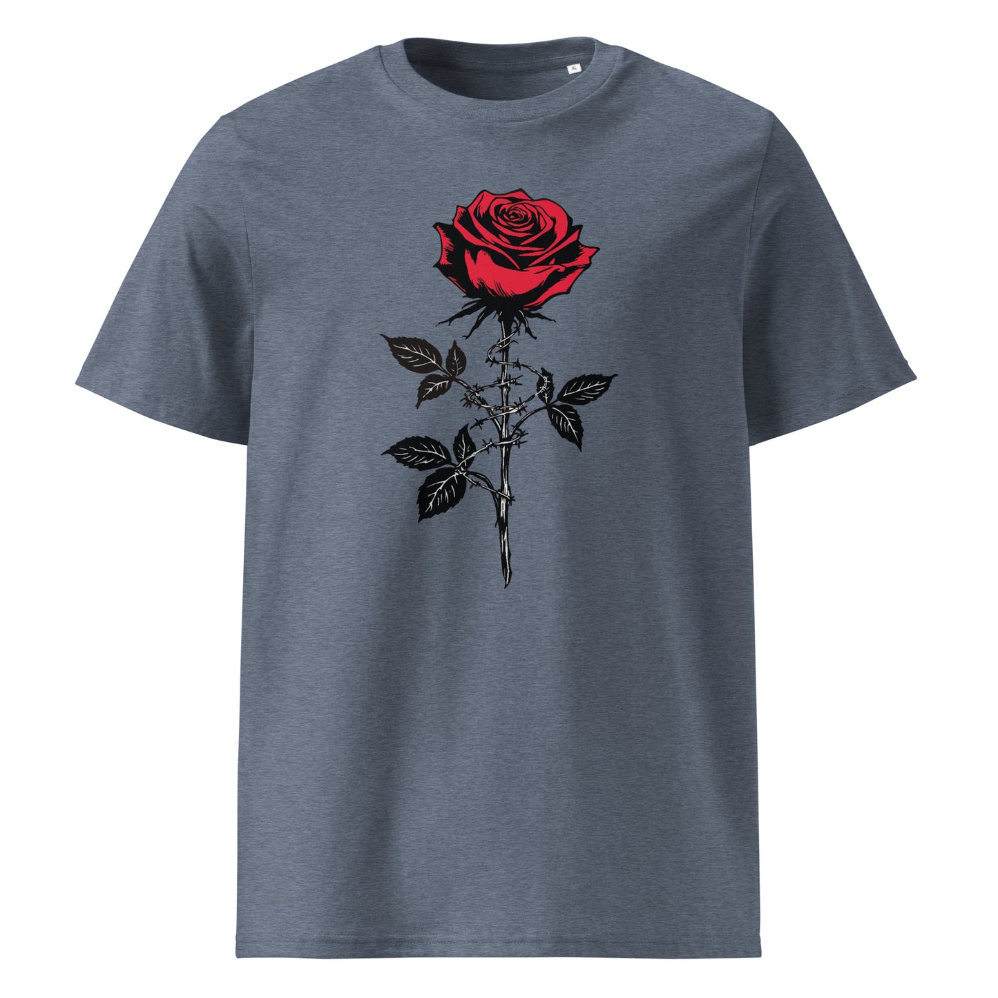 Anarchie Rose - Premium T-Shirt von Protest Couture | Dark Heather Blue