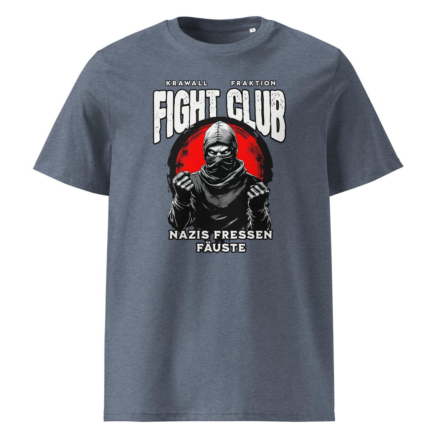 Nazis fressen Fäuste - Premium T-Shirt von Protest Couture | Dark Heather Blue