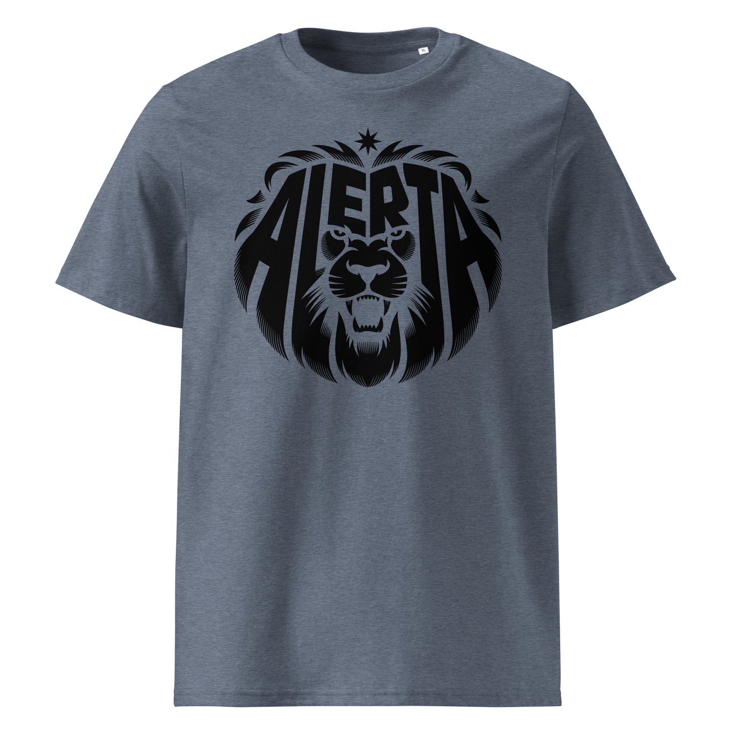 Alerta Lion [Black] - Premium T-Shirt von Protest Couture | Dark Heather Blue
