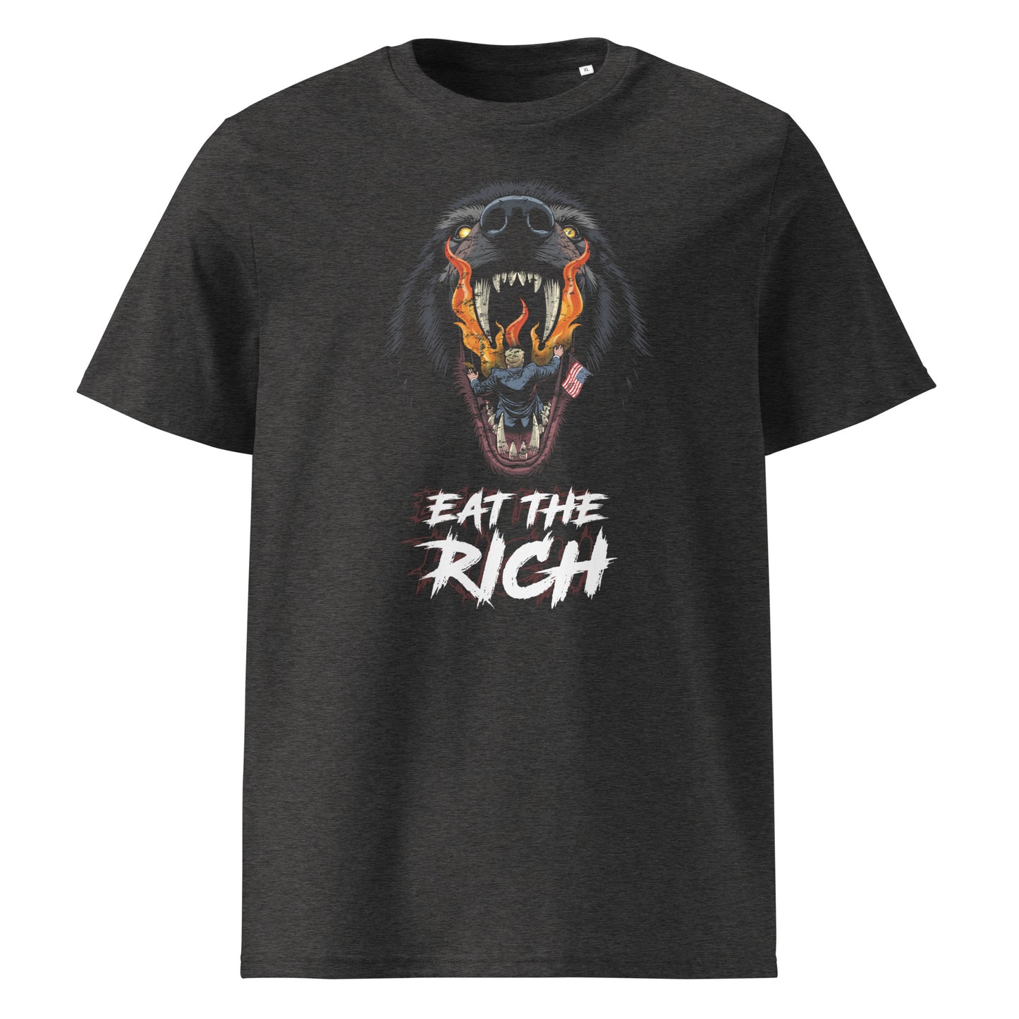 Eat The Rich - Premium T-Shirt von Protest Couture | Dark Heather Grey