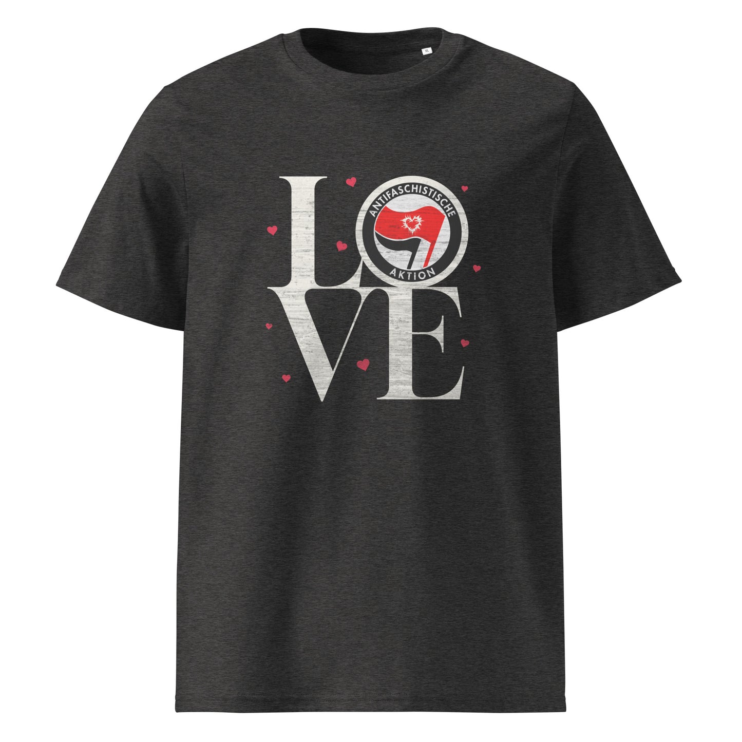 LOVE - Premium T-Shirt von Protest Couture | Dark Heather Grey