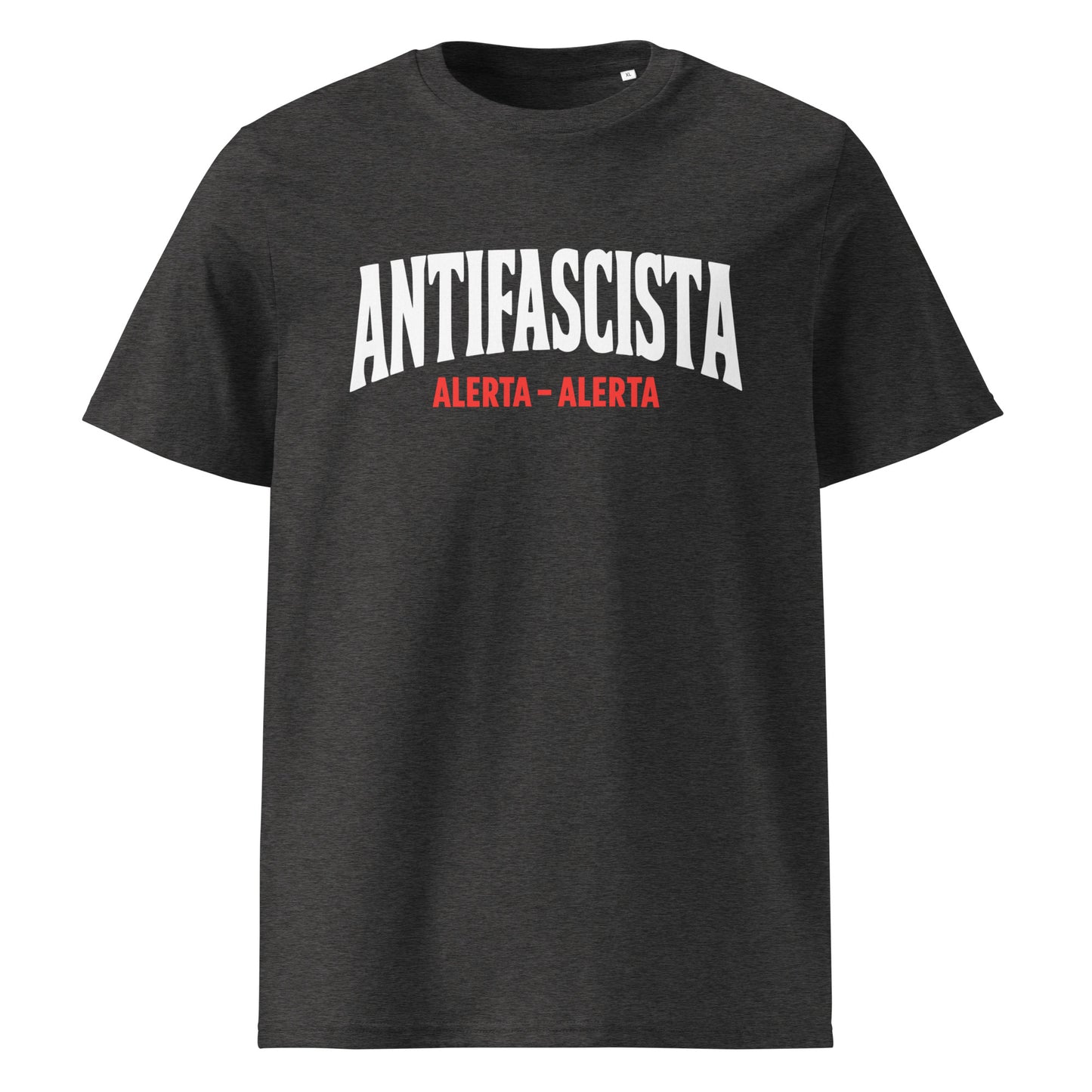 Antifascista (Alerta - Alerta) - Premium T-Shirt von Protest Couture | Dark Heather Grey