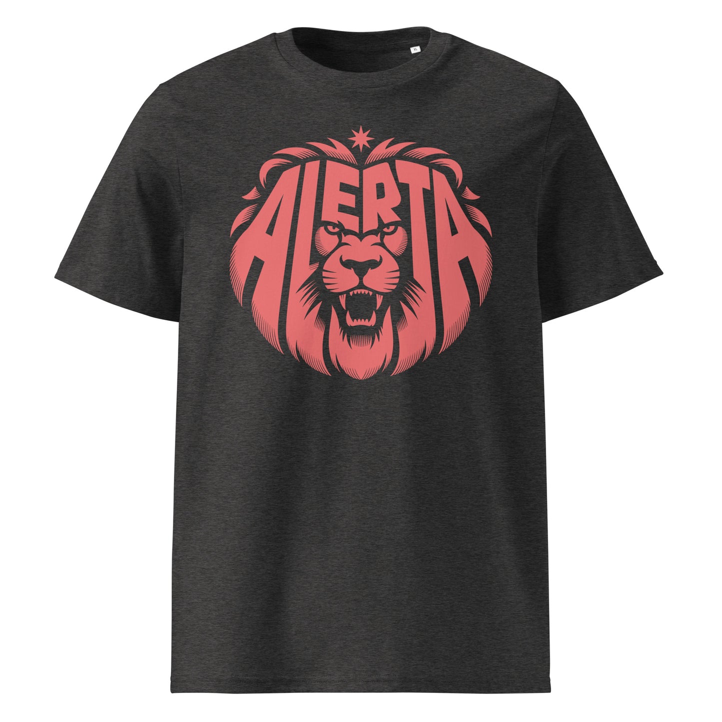 Alerta Lion [Red] - Premium T-Shirt von Protest Couture | Dark Heather Grey