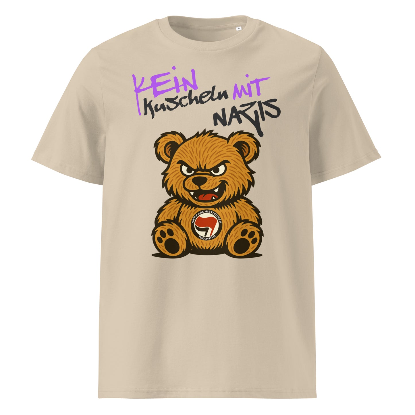 Kein Kuscheln mit Nazis - Premium T-Shirt von Protest Couture | Desert Dust