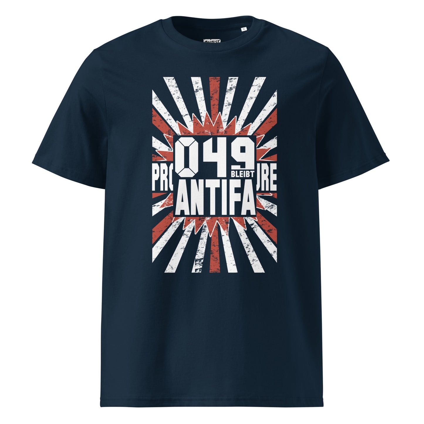 049 bleibt Antifa - Premium T-Shirt von Protest Couture | French Navy