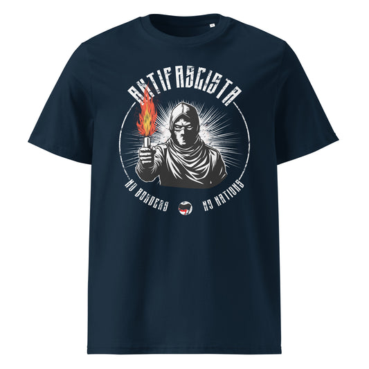 Antifascista (No Borders No Nations) - Premium T-Shirt von Protest Couture | French Navy