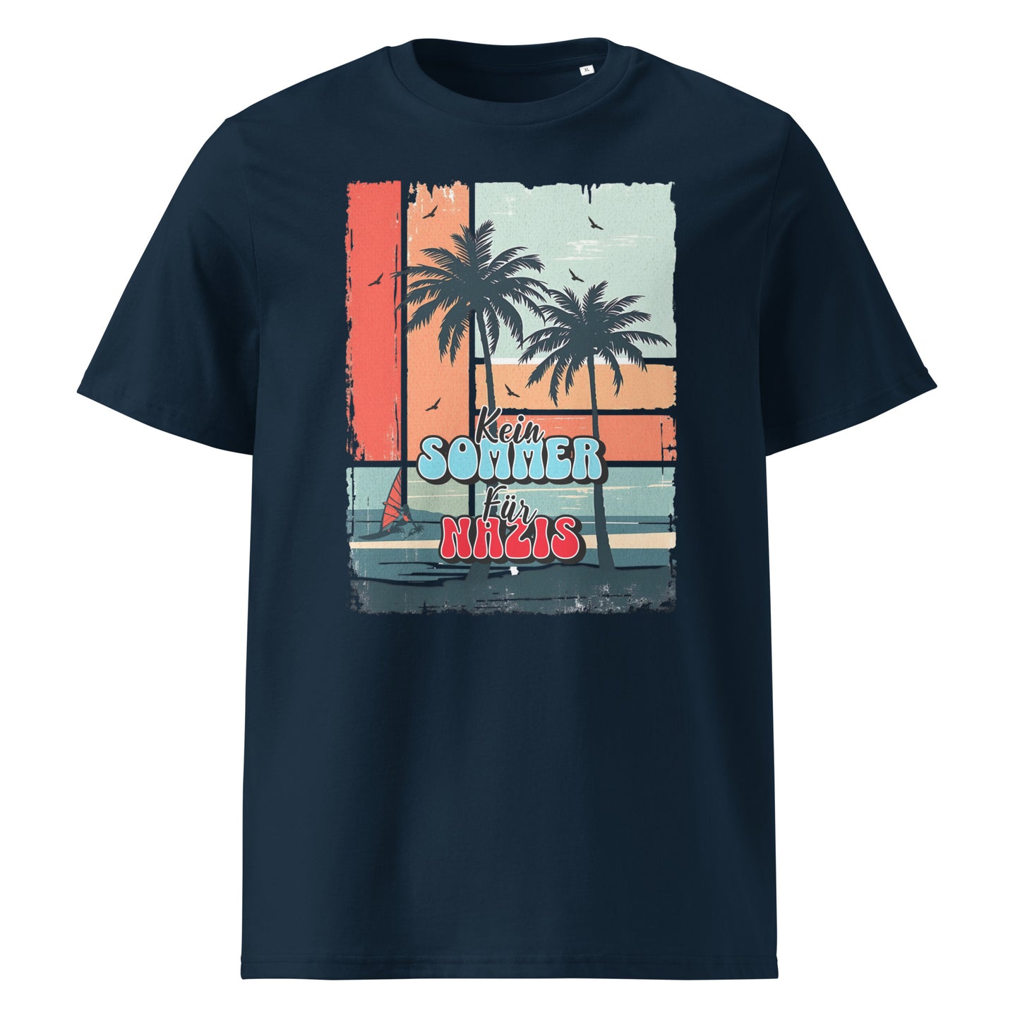 Kein Sommer für Nazis - Premium T-Shirt von Protest Couture | French Navy