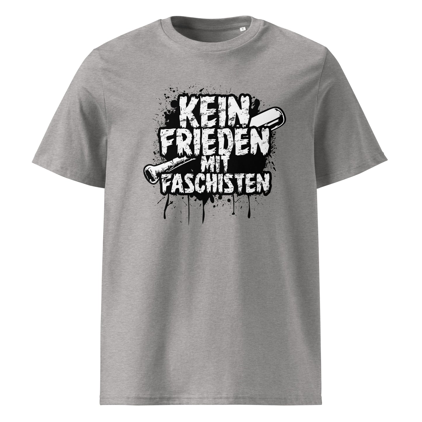 Kein Frieden mit Faschisten - Premium T-Shirt von Protest Couture | Heather Grey