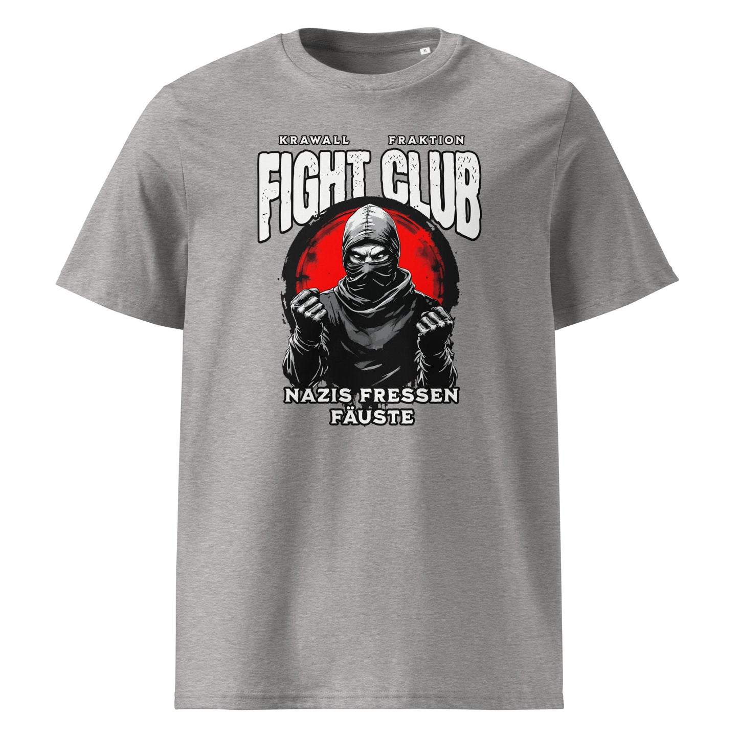 Nazis fressen Fäuste - Premium T-Shirt von Protest Couture | Heather Grey
