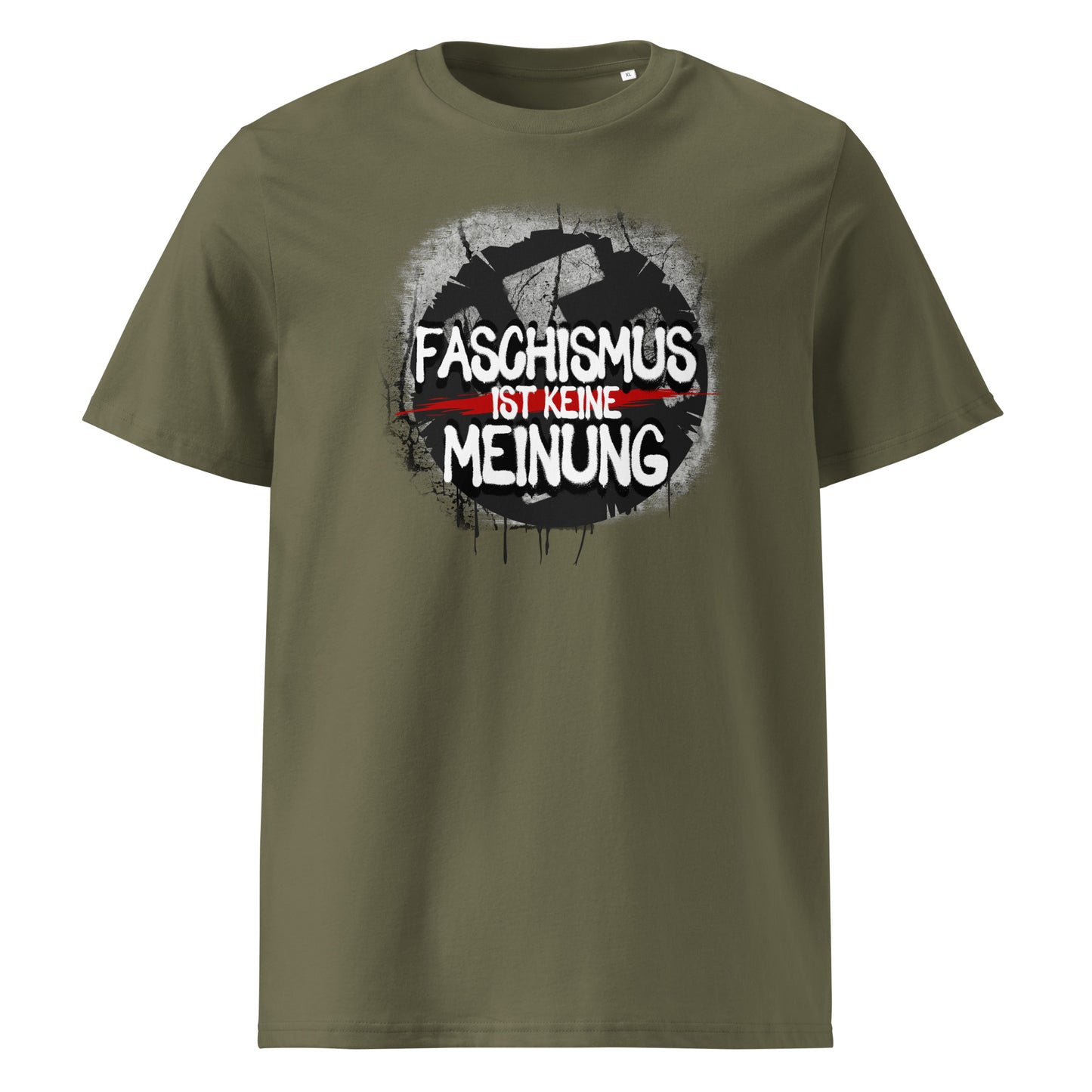 Faschismus ist keine Meinung - Premium T-Shirt von Protest Couture | Khaki