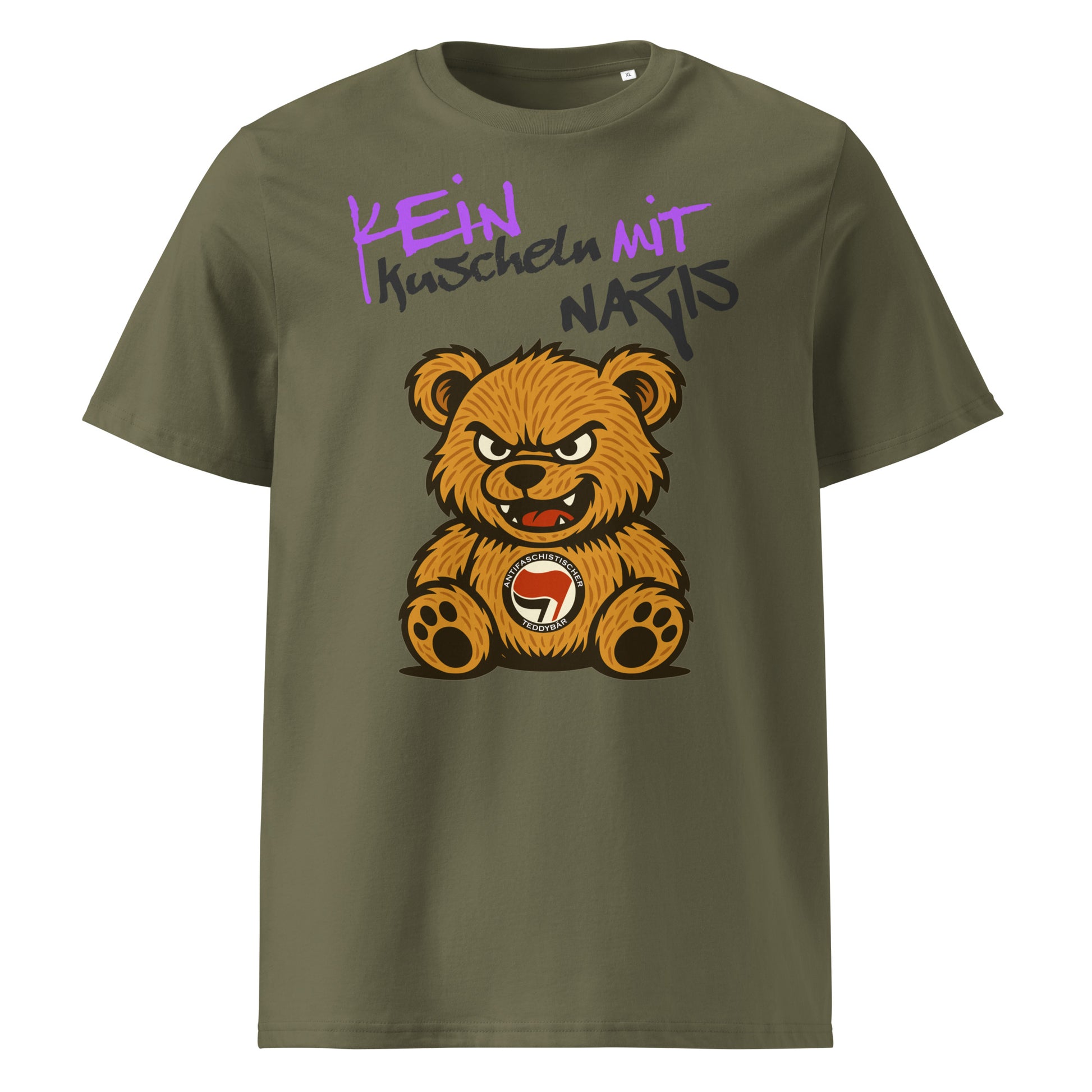 Kein Kuscheln mit Nazis - Premium T-Shirt von Protest Couture | Khaki