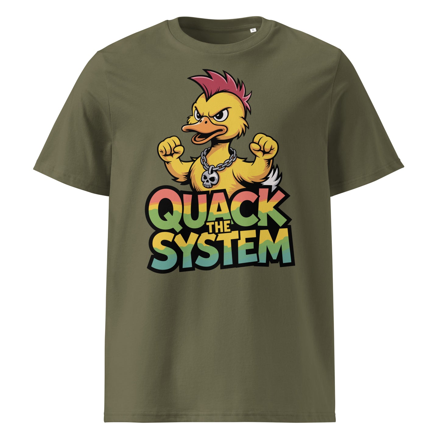 Quack the System - Premium T-Shirt von Protest Couture | Khaki