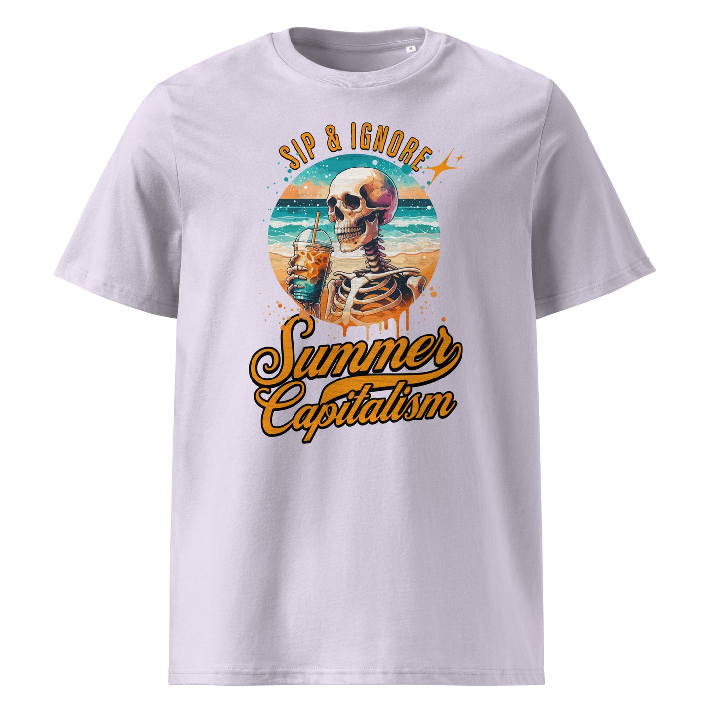 Sip & Ignore ( Summer Capitalism) - Premium T-Shirt von Protest Couture | Lavender