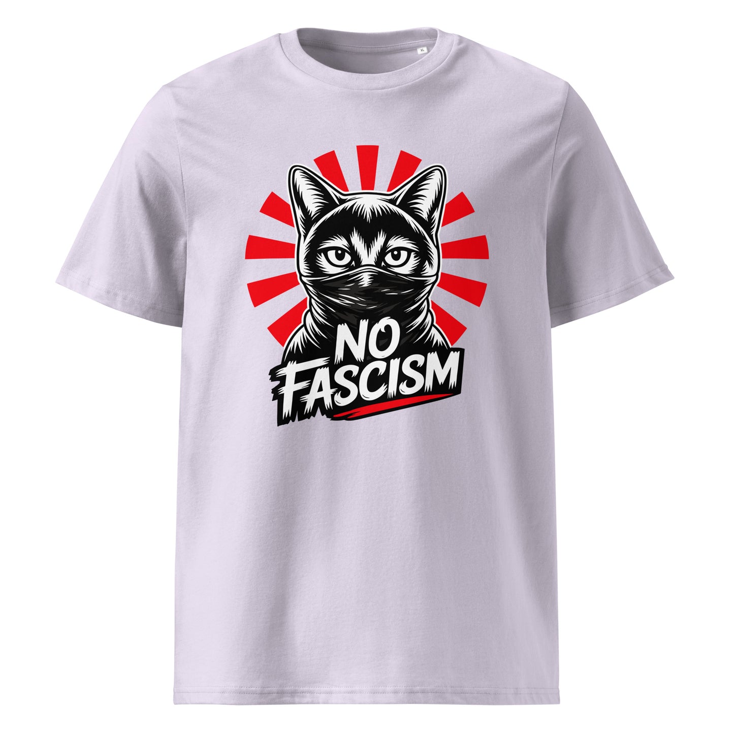 No Fascism Cat - Premium T-Shirt von Protest Couture | Lavender